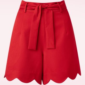 Ahoy Scallop Shorts in Rot