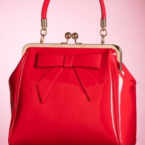 American Vintage Lack-Tasche in Rot