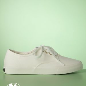 Chloe Canvas Sneaker in Off White