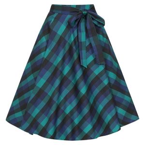 Hearts & Roses London A-Linien-Rock Louisa Check Vintage Retro Rockabilly 50er