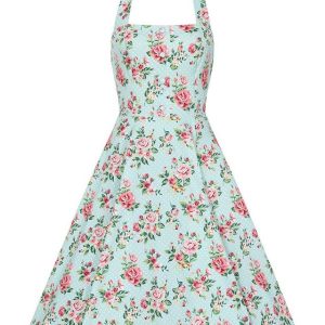 Hearts & Roses London Trägerkleid Heidi Floral Swing Dress Rockabella Vintage Retro